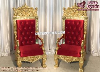 Wedding Maharaja Gold Pleated Chairs Wedding Maharaja Gold Pleated Chairs