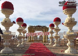 Wedding Walkway Pillars Cum Fountains Wedding Walkway Pillars Cum Fountains