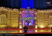 Grand Sri-Lankan Wedding Golden Stage Grand Sri-Lankan Wedding Golden Stage