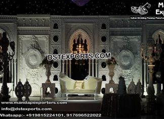 Grand Wedding Stage Fiber Back-Frame Grand Wedding Stage Fiber Back-Frame