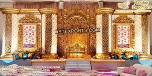 Luxurious Canadian Wedding Golden Stage