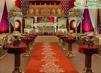 South Indian Wedding Grand Temple Style Stage South Indian Wedding Grand Temple Style Stage