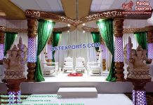 Traditional Butterfly Crystal Wedding Mandap Traditional Butterfly Crystal Wedding Mandap