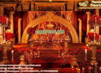 Wedding Roman Pillars Half-Moon Stage Decoration Wedding Roman Pillars Half-Moon Stage Decoration