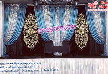 Muslim Wedding Embroidered Backdrop Curtains Muslim Wedding Embroidered Backdrop Curtains