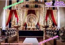 Indian Wedding Golden Delizio Mandap Indian Weddig Golden Delizio Mandap