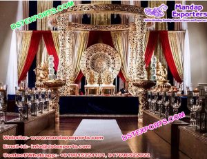 Asian Weddig Golden Delizio Mandap