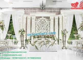 Latest Fiber Indo-Western Wedding Stage Latest Fiber Indo-Western Wedding Stage