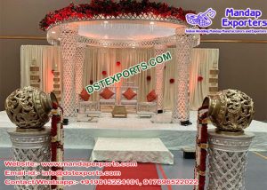 Elegant Wedding Crystal Palazzo Mandap Fiji