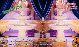 White Fiber Fountain for Wedding Decoration