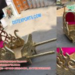 Golden Peacock Style Bridal Doli/Palki
