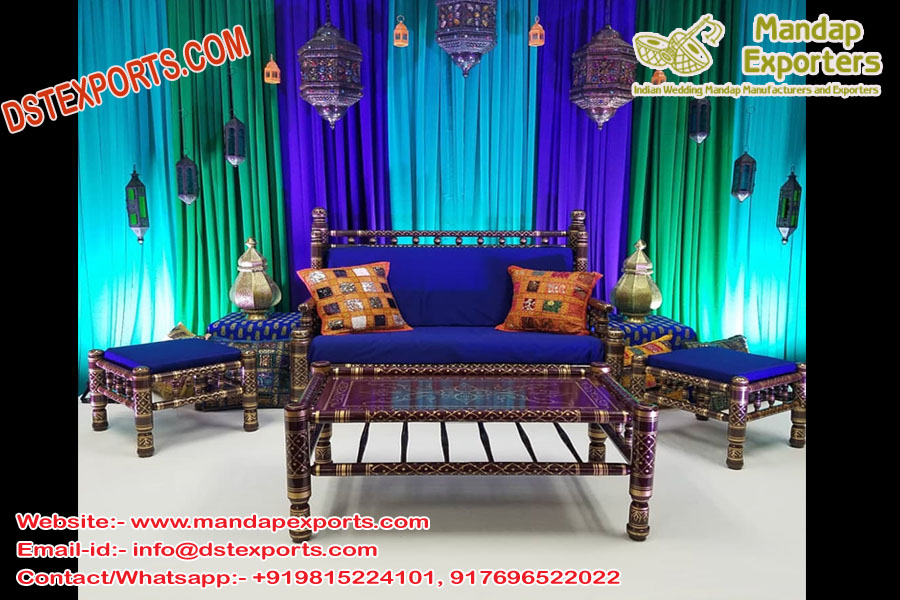 Royal Muslim Wedding Furniture Set 