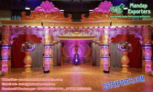Srilankan Peacock Theme Wedding Mandap Stage