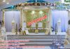 Wedding White Fiber Carved Double Pole Mandap USA Wedding White Fiber Carved Double Pole Mandap USA