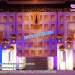 Asian Wedding Stage Candle Back-Walls