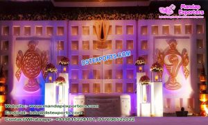 Asian Wedding Stage Candle Back-Walls