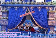 Bollywood Wedding Peacock Mandap France Bollywood Wedding Peacock Mandap France