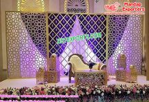 Glamorous Wedding Stage Candle Back Wall Glamorous Wedding Stage Candle Back Wall