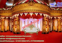 Grand Fiber Mandap for South Indian Wedding Grand Fiber Mandap for South Indian Wedding