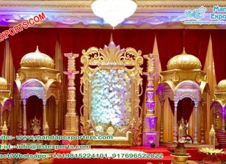Grand Wedding Golden Fiber Stage England Grand Wedding Golden Fiber Stage England