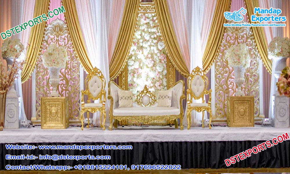 Luxurious Wedding Diamond Sofa Set