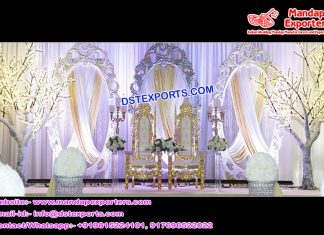 Royal Wedding Decoration With Oval Panels Royal Wedding Decoration With Oval Panels