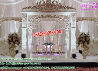 Top Wedding Pearl White Bollywood Stage/Mandap