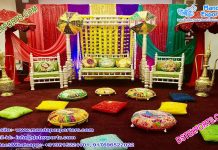 Traditional Muslim Walima Mehndi Stage Decor Traditional Muslim Walima Mehndi Stage Decor