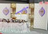 Wedding Stage Leather Panels with Crystal Decoration Wedding Stage Leather Panels with Crystal Decoration