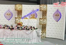 Wedding Stage Leather Panels with Crystal Decoration Wedding Stage Leather Panels with Crystal Decoration
