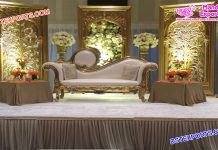 Muslim Wedding Golden Back-Frame Setup Muslim Wedding Golden Back-Frame Setup
