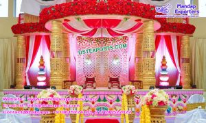 South Indian Wedding Bottle Pillar Mandap