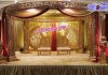 Wedding Fiber Carved Round Mandap With Paisley Wedding Fiber Carved Round Mandap With Paisley