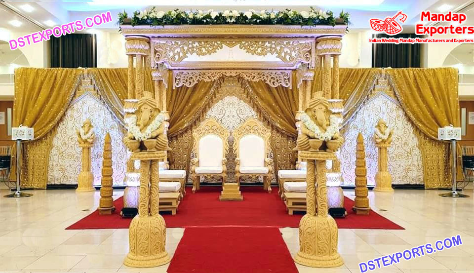 Wedding Triple Pole Maharani Mandap