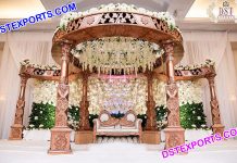 Beautiful Hindu Wedding Fiber Carved Mandap Beautiful Hindu Wedding Fiber Carved Mandap