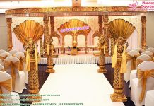 Top Marvelous Wedding Golden Mandap UK Top Marvelous Wedding Golden Mandap UK