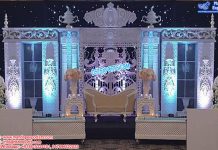 Grand English Wedding Ceremony Stage Setup