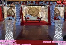 Indian Wedding Diamond-Cut Crystal Mandap