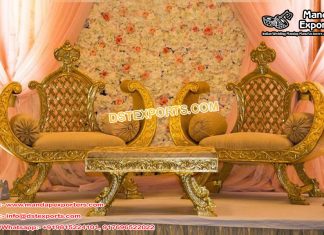 Latest Wedding Maharaja Chair Set