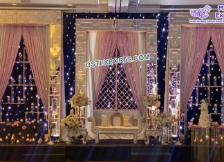 Modern Wedding Stage Candle Wall Frame Modern Wedding Stage Candle Wall Frame
