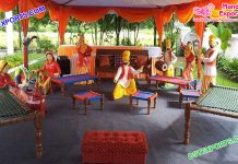 Punjabi Wedding Ladies Sangeet Decorative Statues Punjabi Wedding Ladies Sangeet Decorative Statues