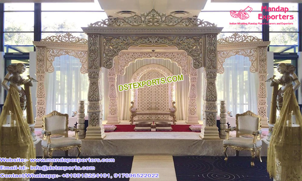Stunning Bollywood Wedding Fiber Mandap Sydney
