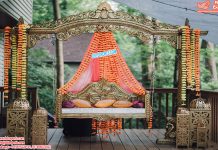 Stylish Wedding Mehndi Stage Swing UK