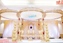 Traditional Gujarati Wedding Crown Wooden Mandap Traditional Gujarati Wedding Crown Wooden Mandap