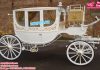 White Covered Horse Drawn Carriage For Sale