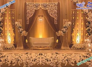 Best Wedding Stage with Candle Walls London Best Wedding Stage with Candle Walls London