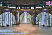Exclusive Wedding Fiber Crystal Half Moon Stage Exclusive Wedding Fiber Crystal Half Moon Stage