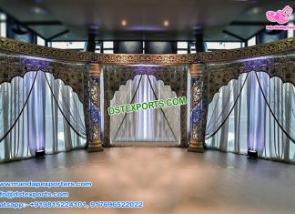 Exclusive Wedding Fiber Crystal Half Moon Stage Exclusive Wedding Fiber Crystal Half Moon Stage