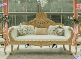 Luxurious Weddig White Gold Furniture Set Luxurious Weddig White Gold Furniture Set