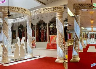 Modern Wedding Fiber Crystal Mandap Switzerland Modern Wedding Fiber Crystal Mandap Switzerland